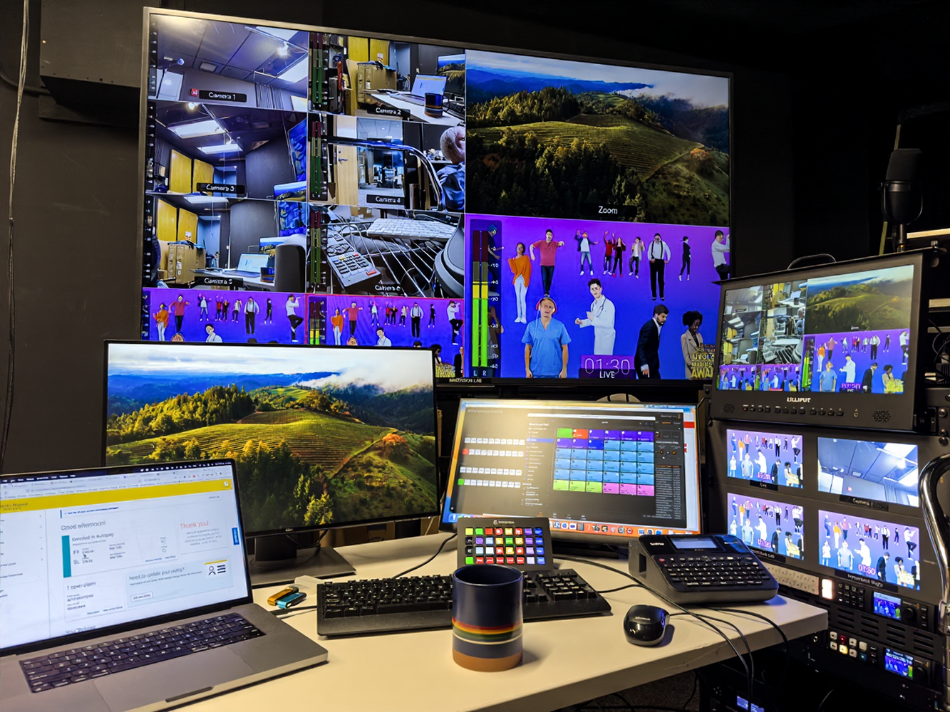Live streaming production setup